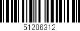 Código de barras (EAN, GTIN, SKU, ISBN): '51206312'