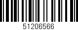 Código de barras (EAN, GTIN, SKU, ISBN): '51206566'
