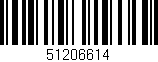 Código de barras (EAN, GTIN, SKU, ISBN): '51206614'