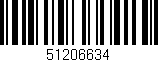 Código de barras (EAN, GTIN, SKU, ISBN): '51206634'