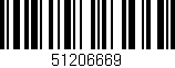 Código de barras (EAN, GTIN, SKU, ISBN): '51206669'