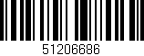 Código de barras (EAN, GTIN, SKU, ISBN): '51206686'