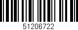 Código de barras (EAN, GTIN, SKU, ISBN): '51206722'