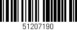 Código de barras (EAN, GTIN, SKU, ISBN): '51207190'