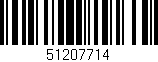 Código de barras (EAN, GTIN, SKU, ISBN): '51207714'