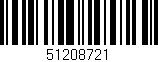Código de barras (EAN, GTIN, SKU, ISBN): '51208721'