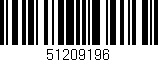 Código de barras (EAN, GTIN, SKU, ISBN): '51209196'