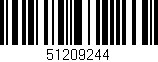 Código de barras (EAN, GTIN, SKU, ISBN): '51209244'