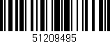 Código de barras (EAN, GTIN, SKU, ISBN): '51209495'