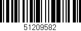 Código de barras (EAN, GTIN, SKU, ISBN): '51209582'
