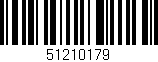 Código de barras (EAN, GTIN, SKU, ISBN): '51210179'