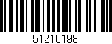 Código de barras (EAN, GTIN, SKU, ISBN): '51210198'