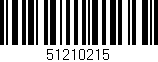Código de barras (EAN, GTIN, SKU, ISBN): '51210215'