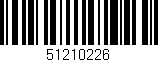 Código de barras (EAN, GTIN, SKU, ISBN): '51210226'