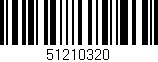 Código de barras (EAN, GTIN, SKU, ISBN): '51210320'