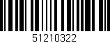 Código de barras (EAN, GTIN, SKU, ISBN): '51210322'