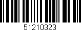 Código de barras (EAN, GTIN, SKU, ISBN): '51210323'