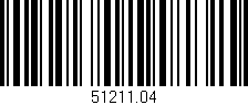Código de barras (EAN, GTIN, SKU, ISBN): '51211.04'