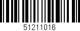 Código de barras (EAN, GTIN, SKU, ISBN): '51211016'