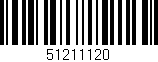 Código de barras (EAN, GTIN, SKU, ISBN): '51211120'