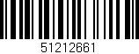 Código de barras (EAN, GTIN, SKU, ISBN): '51212661'