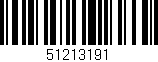 Código de barras (EAN, GTIN, SKU, ISBN): '51213191'