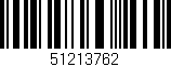 Código de barras (EAN, GTIN, SKU, ISBN): '51213762'