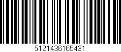Código de barras (EAN, GTIN, SKU, ISBN): '5121436165431'