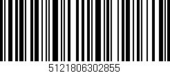 Código de barras (EAN, GTIN, SKU, ISBN): '5121806302855'