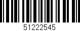 Código de barras (EAN, GTIN, SKU, ISBN): '51222545'