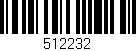 Código de barras (EAN, GTIN, SKU, ISBN): '512232'