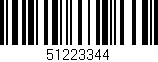Código de barras (EAN, GTIN, SKU, ISBN): '51223344'