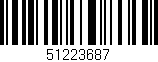 Código de barras (EAN, GTIN, SKU, ISBN): '51223687'