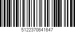 Código de barras (EAN, GTIN, SKU, ISBN): '5122370641647'