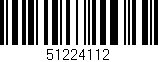 Código de barras (EAN, GTIN, SKU, ISBN): '51224112'