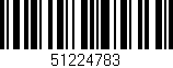 Código de barras (EAN, GTIN, SKU, ISBN): '51224783'