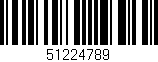 Código de barras (EAN, GTIN, SKU, ISBN): '51224789'