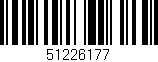 Código de barras (EAN, GTIN, SKU, ISBN): '51226177'