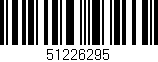 Código de barras (EAN, GTIN, SKU, ISBN): '51226295'