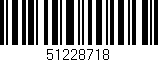 Código de barras (EAN, GTIN, SKU, ISBN): '51228718'