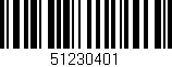 Código de barras (EAN, GTIN, SKU, ISBN): '51230401'