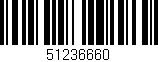 Código de barras (EAN, GTIN, SKU, ISBN): '51236660'