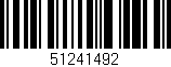 Código de barras (EAN, GTIN, SKU, ISBN): '51241492'