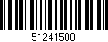 Código de barras (EAN, GTIN, SKU, ISBN): '51241500'
