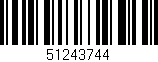 Código de barras (EAN, GTIN, SKU, ISBN): '51243744'