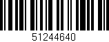 Código de barras (EAN, GTIN, SKU, ISBN): '51244640'