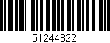 Código de barras (EAN, GTIN, SKU, ISBN): '51244822'