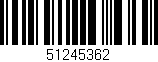 Código de barras (EAN, GTIN, SKU, ISBN): '51245362'