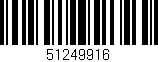Código de barras (EAN, GTIN, SKU, ISBN): '51249916'