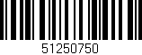 Código de barras (EAN, GTIN, SKU, ISBN): '51250750'